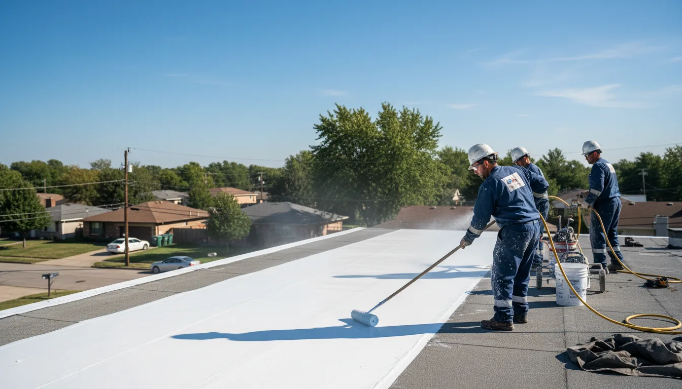 Commercial roof coating in Decatur, IL near me